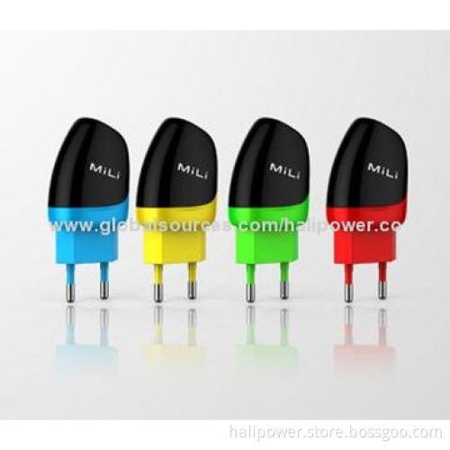 Dolphin-shaped Dual USB Ports Portable Adapters, 5V/2.4A Output, 100-240V Input